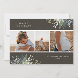 Tarjeta Festiva Collage de fotos de vacaciones acuáticas de invier