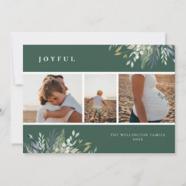 Tarjeta Festiva Collage de fotos de vacaciones acuáticas de invier