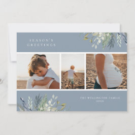 Tarjeta Festiva Collage de fotos de vacaciones acuáticas de invier