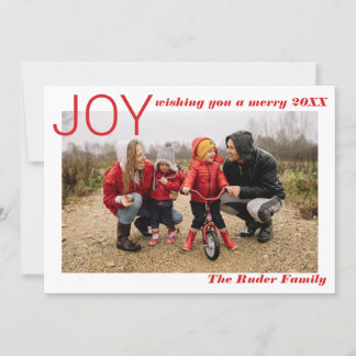 Tarjeta Festiva Collage de fotos del año en revisión