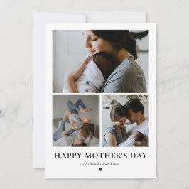Tarjeta Festiva collage de fotos del día de las madres felices min