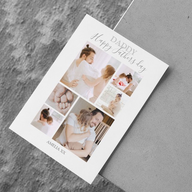 Tarjeta Festiva Collage de fotos del Día de los Padres Felices Mod (Subido por el creador)