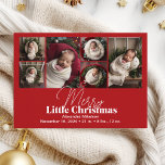 Tarjeta Festiva Collage de fotos Feliz Navidades<br><div class="desc">Celebra la llegada de tu pequeño con nuestro Anuncio de Nacimiento de nuestros Navidades de Fotografía. Este elegante diseño le permite compartir la alegría de su recién nacido durante la temporada festiva, mezclando la calidez de los Navidades con la emoción de los primeros momentos de su bebé. La invitación cuenta...</div>