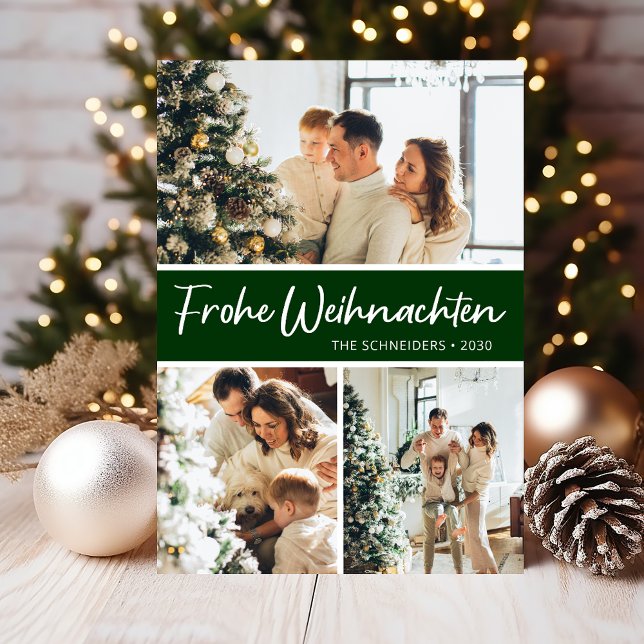 Tarjeta Festiva Collage de fotos Frohe Weihnachten (Subido por el creador)