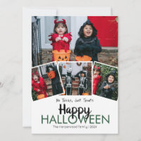 Collage de fotos Halloween de calabaza boina jack-