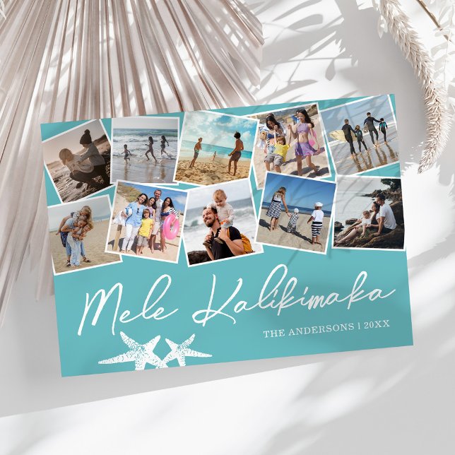 Tarjeta Festiva Collage de fotos Mele Kalikimaka 10 (Subido por el creador)