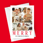 Tarjeta Festiva Collage de fotos moderno<br><div class="desc">Esta tarjeta de vacaciones de Collage de fotos moderno de Anton Design Co es perfecta para enviar a tus amigos y familia esta temporada de vacaciones si quieres sembrar múltiples fotos a la vez.</div>