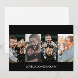 Tarjeta Festiva Collage de Fotos Moderno Día del Padre