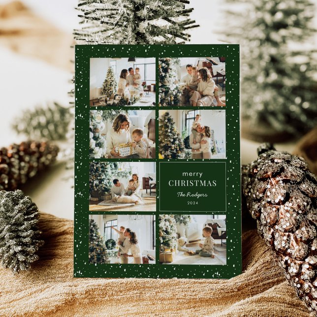 Tarjeta Festiva Collage de fotos navideño moderno (Subido por el creador)