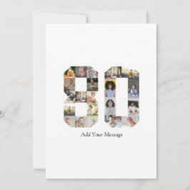 Tarjeta Festiva Collage de fotos número 80