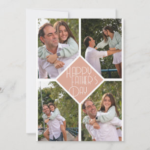 Tarjeta Festiva Collage de la familia fotográfica Simple Modern Fa