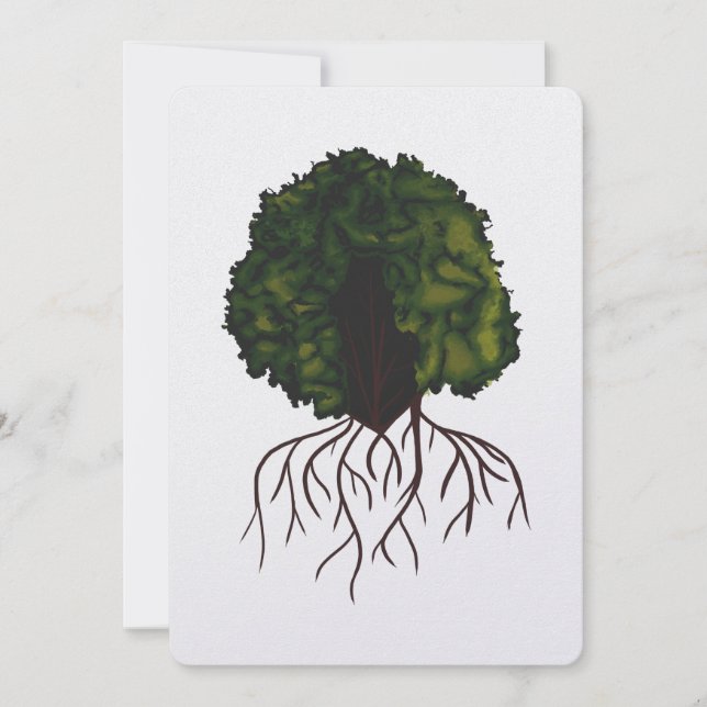 Tarjeta Festiva Collage de la identidad cultural de Artsy Afro Roo (Anverso)