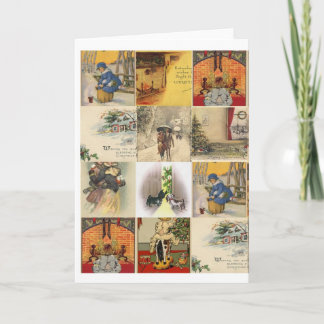 Tarjeta Festiva Collage de navidades