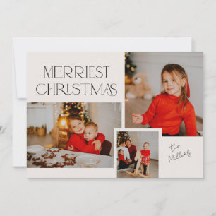 Tarjeta Festiva Collage de Navidades más valientes de Collage de f