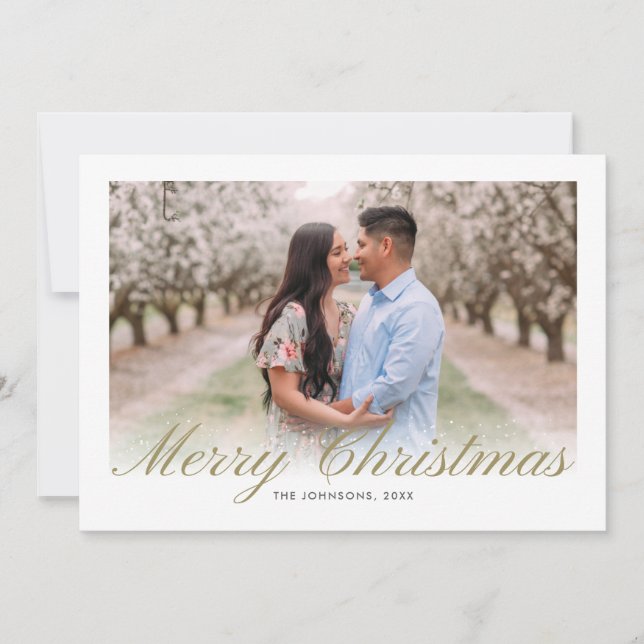 Tarjeta Festiva Collage de pinturas para Navidades de oro con cali (Anverso)