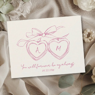 Tarjeta Festiva Collar personalizado para aniversario de pareja Mo