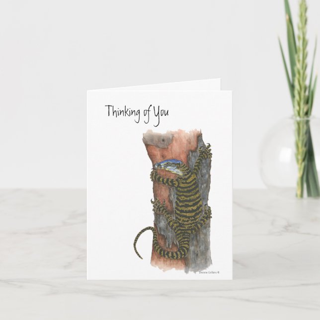 Tarjeta Festiva Collection Australian Lizard Note Card (Anverso)