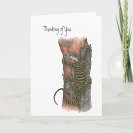Tarjeta Festiva Collection Australian Lizard Note Card