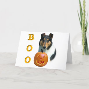 Tarjeta Festiva Collie (liso) Boo