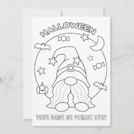Tarjeta Festiva Coloca tu propio hogar de Halloween con la luna