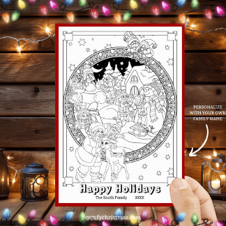 Tarjeta Festiva Coloca tus propios Navidades personalizados