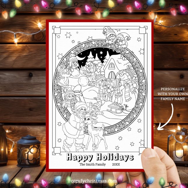 Tarjeta Festiva Coloca tus propios Navidades personalizados (Subido por el creador)