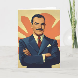 Tarjeta Festiva Color del patrón retro