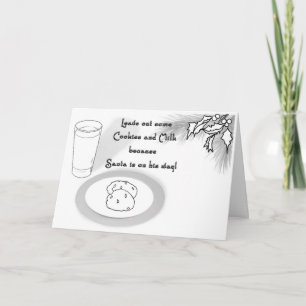 Tarjeta Festiva ¡COLORÉEME las tarjetas! "Navidad de la leche y de