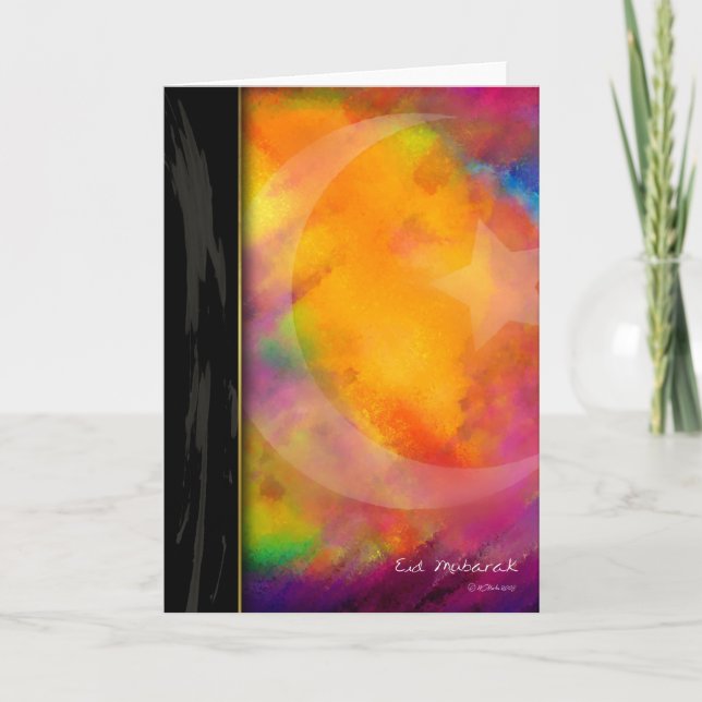 Tarjeta Festiva Colores de Eid (Anverso)