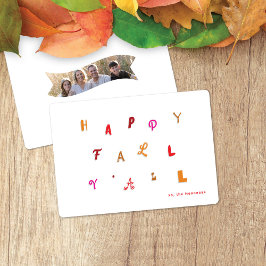 Tarjeta Festiva Colores de otoño festivos tipo otoño feliz