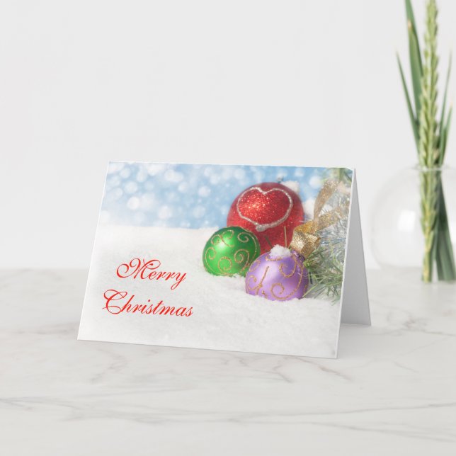 Tarjeta Festiva Colores navidades (Anverso)