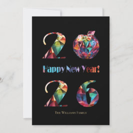 Tarjeta Festiva Colorful 2026-Happy New Years!-
