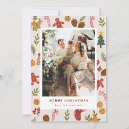 Tarjeta Festiva Colorful Christmas & Seasonal Items Photocard