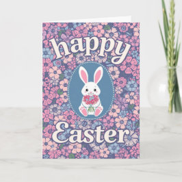 Tarjeta Festiva Colorful Cute Easter Card , Personalized Easter 