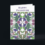 Tarjeta Festiva Colorida estrella feliz de la Pascua de David Holi<br><div class="desc">Carta de bienvenida decorativa "Happy Pesach" con Star of David en el interior. Se puede personalizar el saludo en el frente y el mensaje en el interior de la tarjeta.</div>