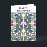 Tarjeta Festiva Colorida estrella feliz de la Pascua de David Holi<br><div class="desc">Carta de bienvenida decorativa "Happy Pesach" con Star of David en el interior. Se puede personalizar el saludo en el frente y el mensaje en el interior de la tarjeta.</div>