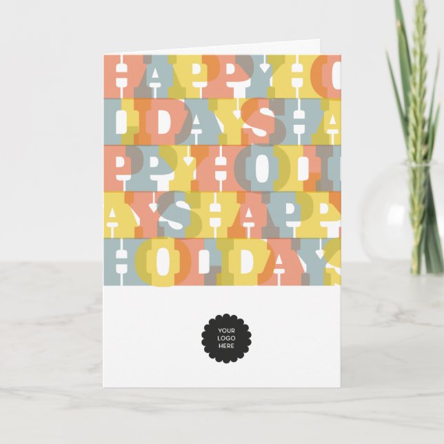 Tarjeta Festiva Colorido buenas fiestas (Anverso)