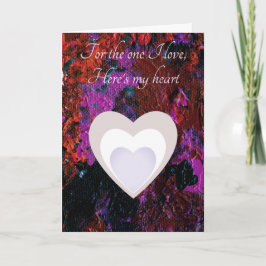 Tarjeta Festiva Colorido Resumen de Arte Valentín