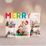 Tarjeta Festiva Colorido y brillante año de mora en la foto de cin<br><div class="desc">Capturar la alegría y la magia de la temporada de vacaciones con este año festivo único, colorido y alegre en la revisión de la tarjeta de cinco festividades. Su diseño es sencillo y divertido, con una paleta de colores arcoiris de color rojo, verde, amarillo, azul, naranja y rosa, creando un...</div>