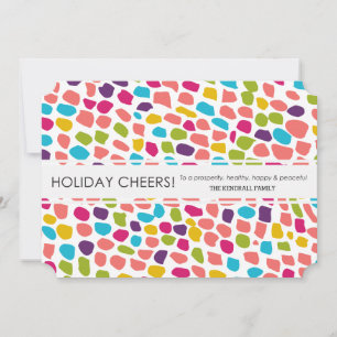 Tarjeta Festiva coloridos alegres de vacaciones