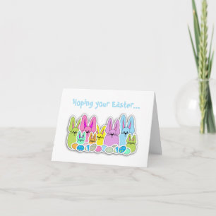 Tarjeta Festiva Coloridos tratamientos de Pascua