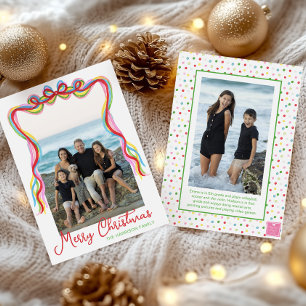 Tarjeta Festiva Colorosa acuarela Navidades de Confetti foto