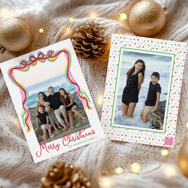 Tarjeta Festiva Colorosa acuarela Navidades de Confetti foto (Subido por el creador)