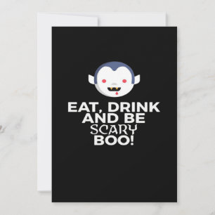Tarjeta Festiva Come Bebe Boo Espantoso Diseño Creativo de Hallowe