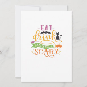 Tarjeta Festiva Come Bebe Y Sé Espantoso Cita & Diseño Clásico Ret