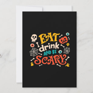 Tarjeta Festiva Come Bebe Y Sé Espantoso Diseño Esencial De Hallow
