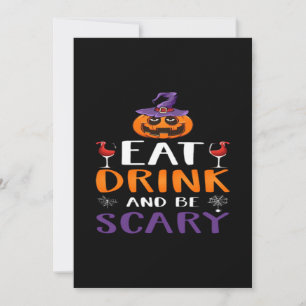 Tarjeta Festiva Come Bebe Y Sé Espantoso Fiesta De Halloween Bruja