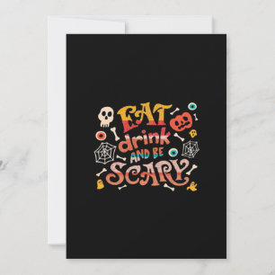 Tarjeta Festiva Come Bebe Y Sé Espantoso Halloween Divertido Esenc