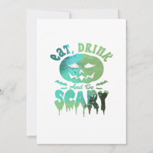 Tarjeta Festiva Come Bebe Y Sé Espantoso Luz de Halloween