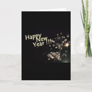 TARJETA FESTIVA COME BEBIDA Y SEA MUY FELIZ AÑO NUEVO